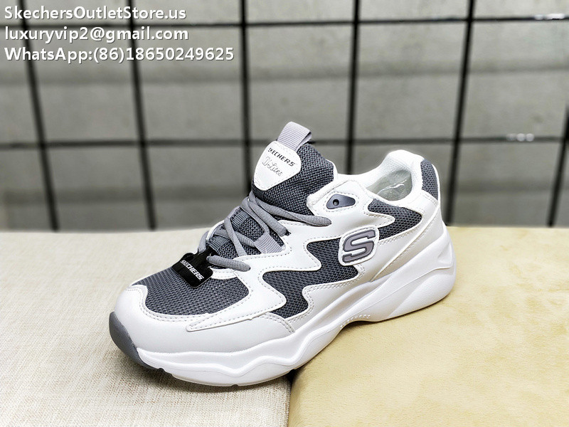 Skechers D'Lites Unisex Sneakers White Grey 35-44